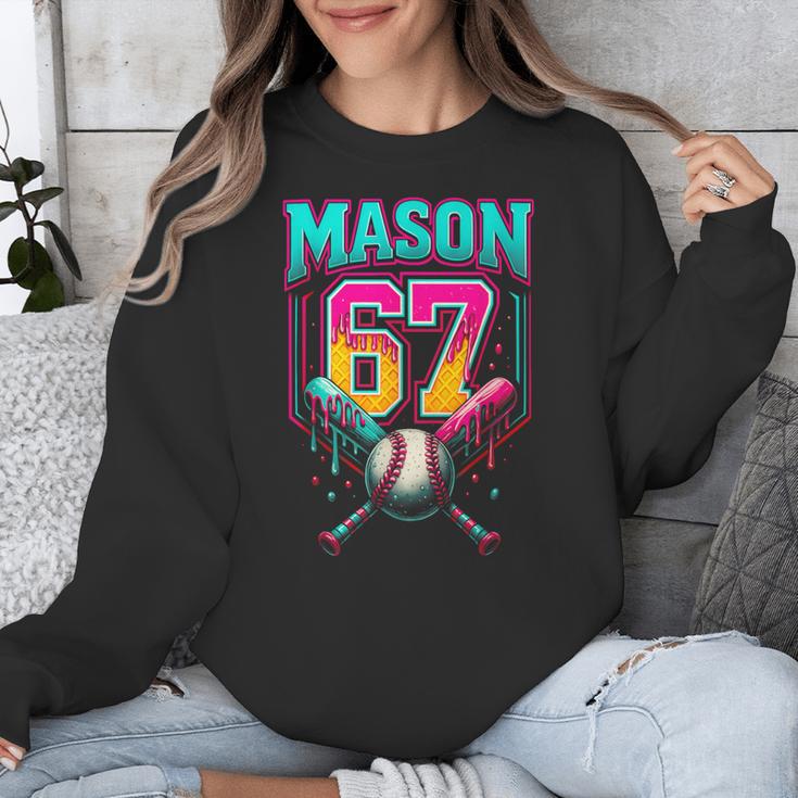 Mason 67 Ice Cream Drip Baseball Ice Cream Drip Unisex Sweatshirt