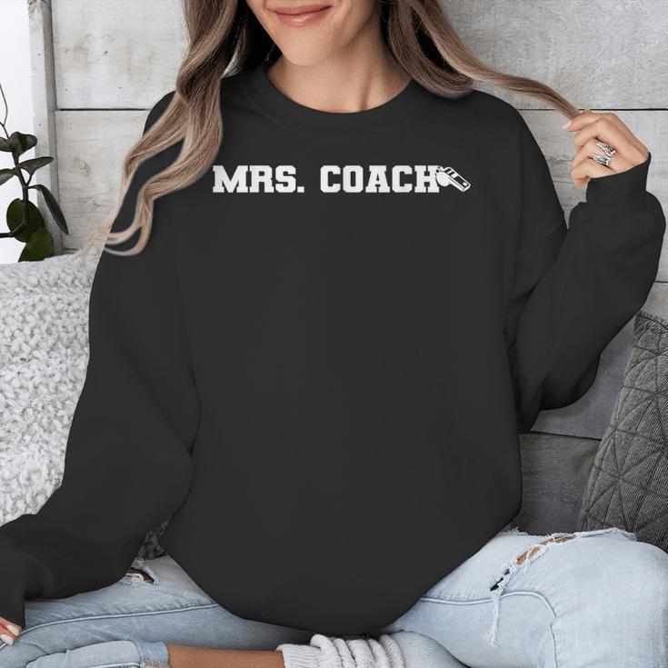 Mrs Coach Football Basketball Baseball Coach Wife Unisex Sweatshirt