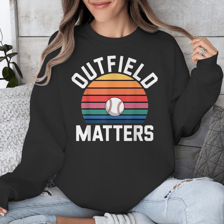 Outfield Matters Baseball Outfielder Athlete Sports Unisex Sweatshirt Outfield Matters Baseball Outfielder Athlete Sports Unisex Sweatshirt