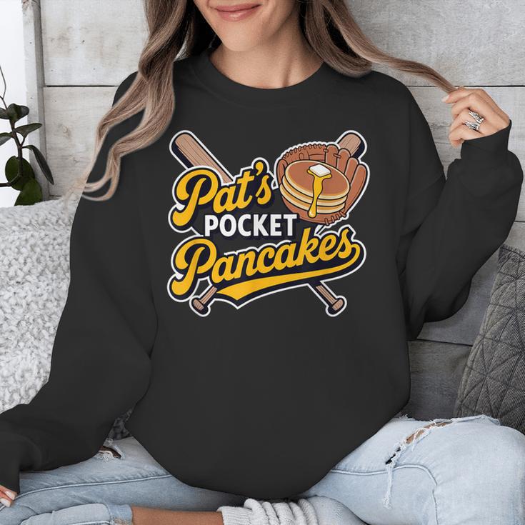 Pat's Pocket Pancakes Baseball Glove Stack Syrup Unisex Sweatshirt Pat's Pocket Pancakes Baseball Glove Stack Syrup Unisex Sweatshirt