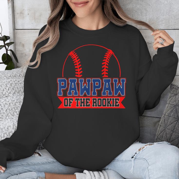Pawpaw Rookie Of Year 1st Birthday Baseball Theme Matching Unisex Sweatshirt