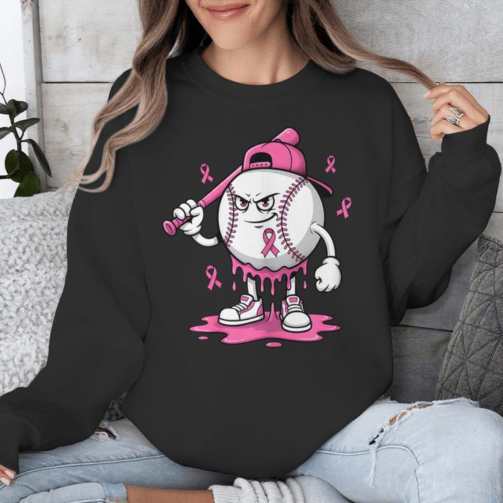 Pink Ribbon Baseball Breast Cancer Awareness Unisex Sweatshirt Pink Ribbon Baseball Breast Cancer Awareness Unisex Sweatshirt
