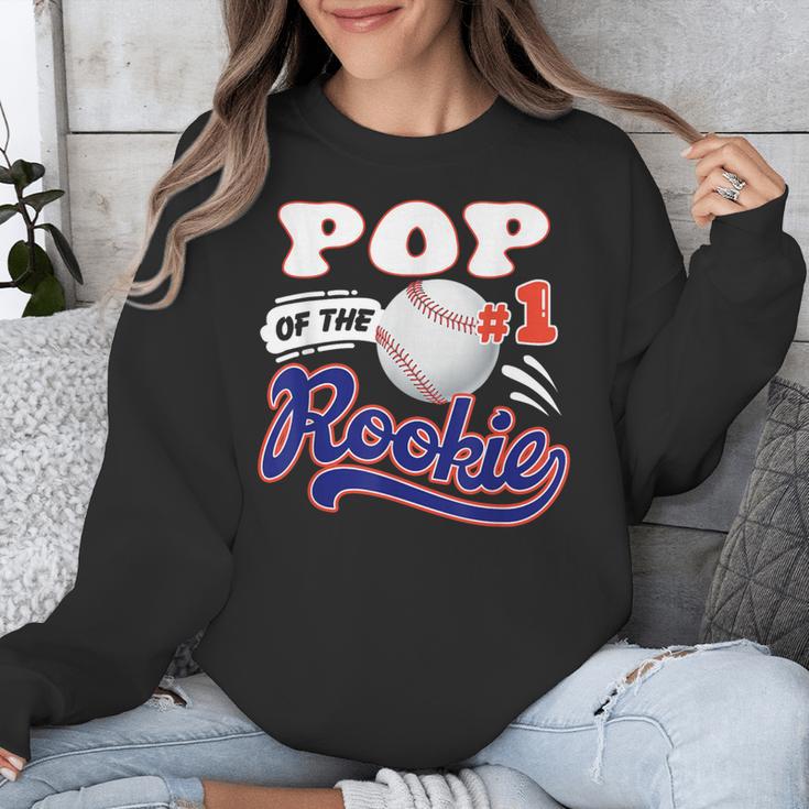 Pop Rookie Of Year 1st Birthday Baseball Theme Matching Unisex Sweatshirt Pop Rookie Of Year 1st Birthday Baseball Theme Matching Unisex Sweatshirt