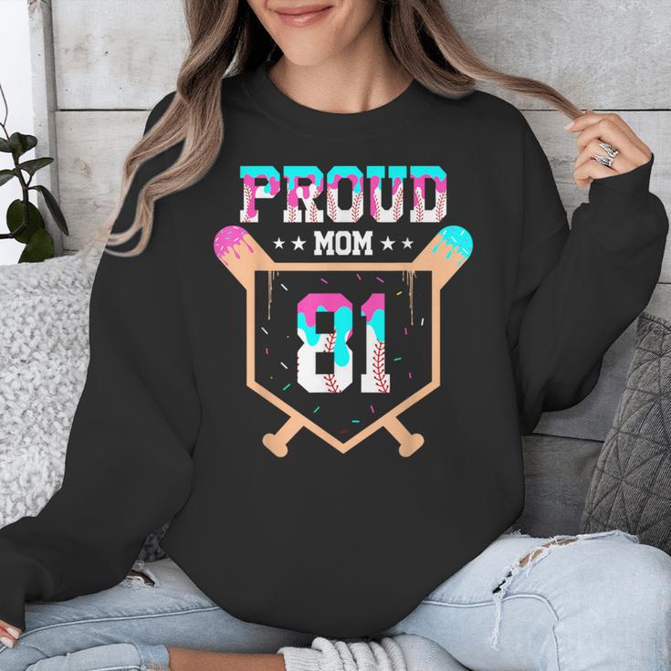 Proud Mom Baseball Player Number 81 Ice Cream Drip Unisex Sweatshirt Proud Mom Baseball Player Number 81 Ice Cream Drip Unisex Sweatshirt
