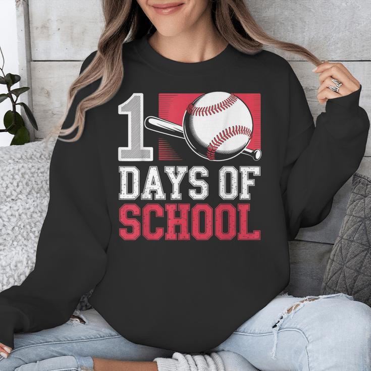 Retro 100 Days Of School Baseball Teacher Student 100 Days Unisex Sweatshirt Retro 100 Days Of School Baseball Teacher Student 100 Days Unisex Sweatshirt