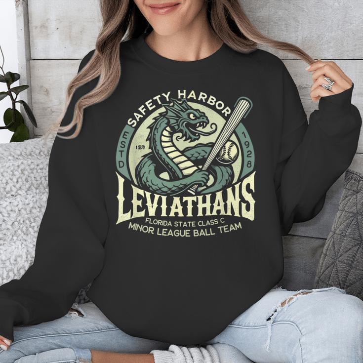 Safety Harbor Leviathans Retro Baseball Monster Unisex Sweatshirt