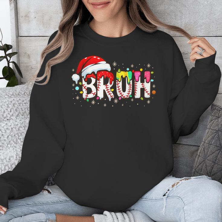 Santa Bruh Baseball Christmas Xmas Meme Pajamas Family Unisex Sweatshirt Santa Bruh Baseball Christmas Xmas Meme Pajamas Family Unisex Sweatshirt