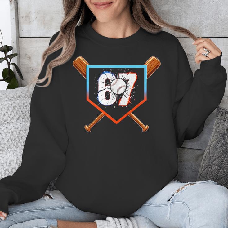 Six Seven 67 Baseball Birthday Boy Men Kids Boys Unisex Sweatshirt