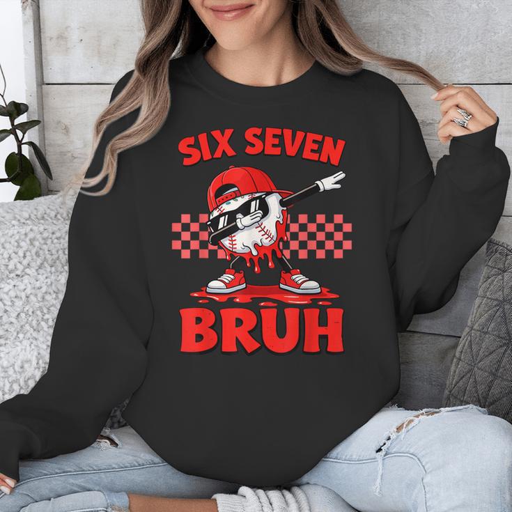 Six Seven 67 Bruh Baseball Valentine’s Day Teens Boys Kids Unisex Sweatshirt Six Seven 67 Bruh Baseball Valentine’s Day Teens Boys Kids Unisex Sweatshirt