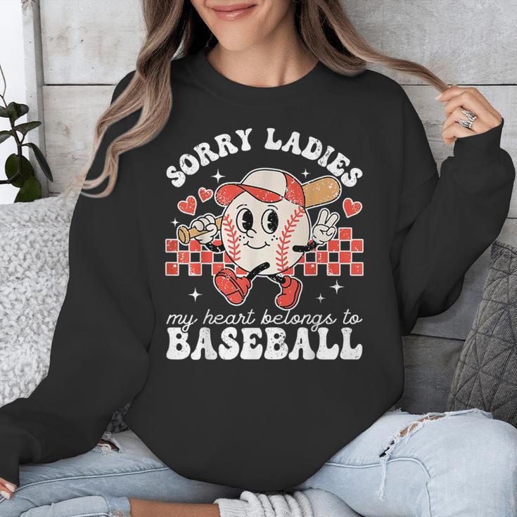 Sorry Ladies My Heart Belongs To Baseball Boy Kids Unisex Sweatshirt Sorry Ladies My Heart Belongs To Baseball Boy Kids Unisex Sweatshirt