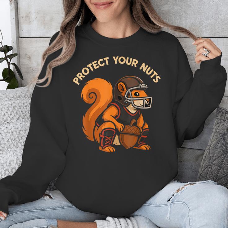 Squirell Baseball Catcher Player Joke Tee Protect Your Nuts Unisex Sweatshirt Squirell Baseball Catcher Player Joke Tee Protect Your Nuts Unisex Sweatshirt