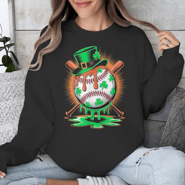 St Patrick Day Baseball Drip Ice Cream Kids Boys Men Unisex Sweatshirt St Patrick Day Baseball Drip Ice Cream Kids Boys Men Unisex Sweatshirt