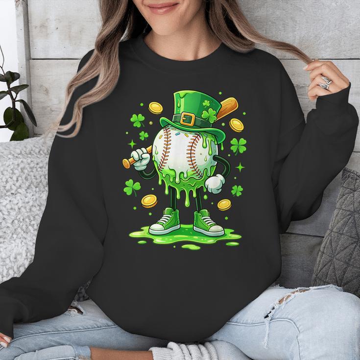 St Patrick Day Baseball Drip Ice Cream Baseball Unisex Sweatshirt St Patrick Day Baseball Drip Ice Cream Baseball Unisex Sweatshirt