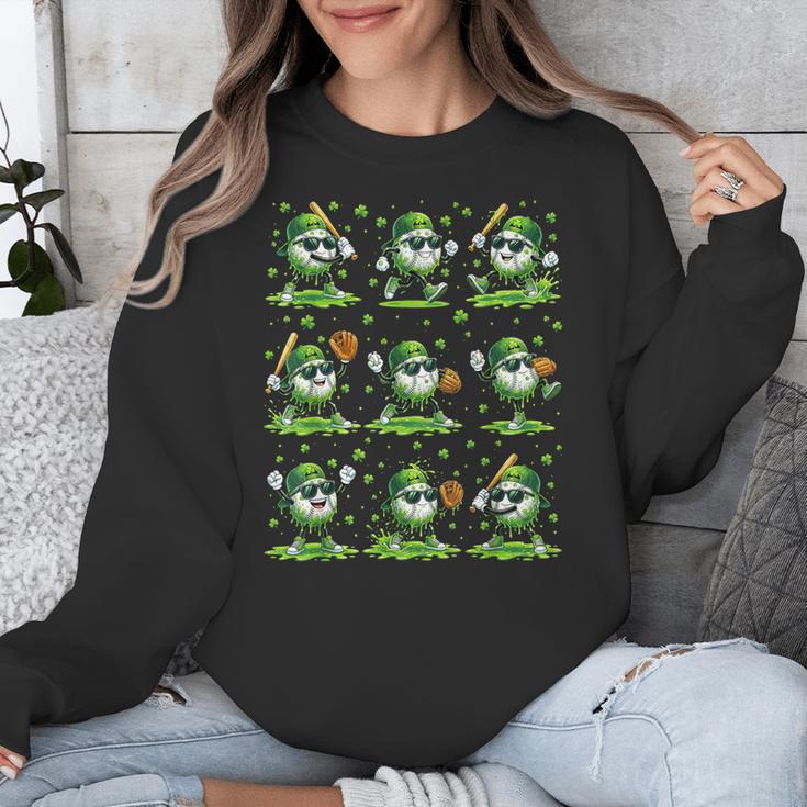 St Patricks Day Baseball Ice Cream Boys Baseball Player Unisex Sweatshirt St Patricks Day Baseball Ice Cream Boys Baseball Player Unisex Sweatshirt