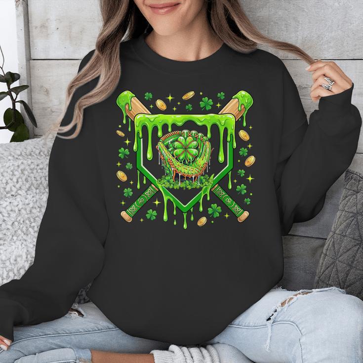 St Patricks Day Baseball Ice Cream Shamrock Baseball Player Unisex Sweatshirt St Patricks Day Baseball Ice Cream Shamrock Baseball Player Unisex Sweatshirt