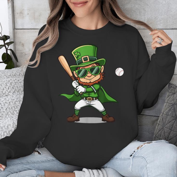 St Patrick’s Day Leprechaun Baseball Irish Graphic Unisex Sweatshirt St Patrick’s Day Leprechaun Baseball Irish Graphic Unisex Sweatshirt