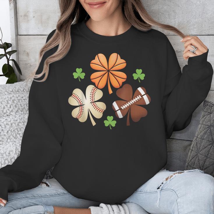 St Patricks Day Shamrock Basketball Baseball Irish Boys Men Unisex Sweatshirt St Patricks Day Shamrock Basketball Baseball Irish Boys Men Unisex Sweatshirt