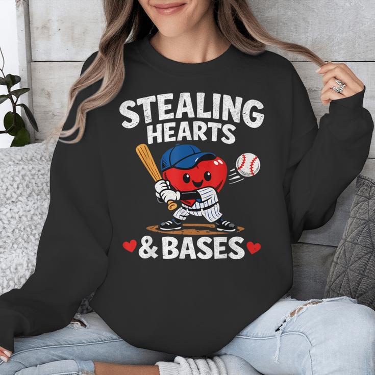 Stealing Hearts & Bases Valentine’s Day Baseball Love Unisex Sweatshirt Stealing Hearts & Bases Valentine’s Day Baseball Love Unisex Sweatshirt