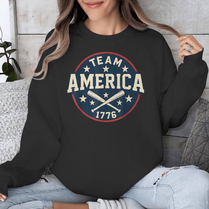 Team America 1776 4th Of July Patriotic Baseball Unisex Sweatshirt Team America 1776 4th Of July Patriotic Baseball Unisex Sweatshirt