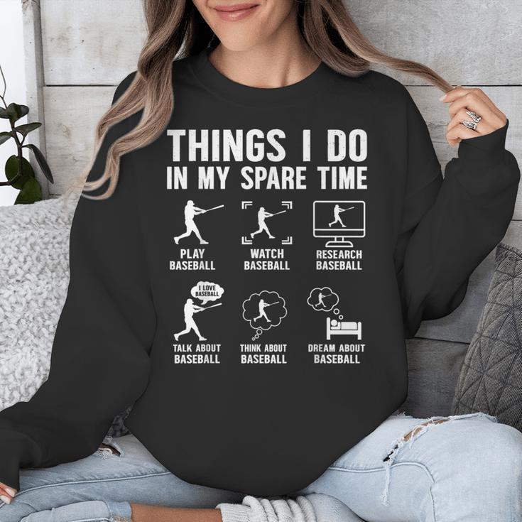 Things I Do In My Spare Time Baseball Lovers Kids Boys Unisex Sweatshirt Things I Do In My Spare Time Baseball Lovers Kids Boys Unisex Sweatshirt