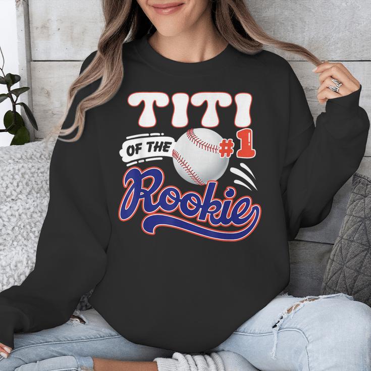 Titi Rookie Of Year 1st Birthday Baseball Theme Matching Unisex Sweatshirt Titi Rookie Of Year 1st Birthday Baseball Theme Matching Unisex Sweatshirt