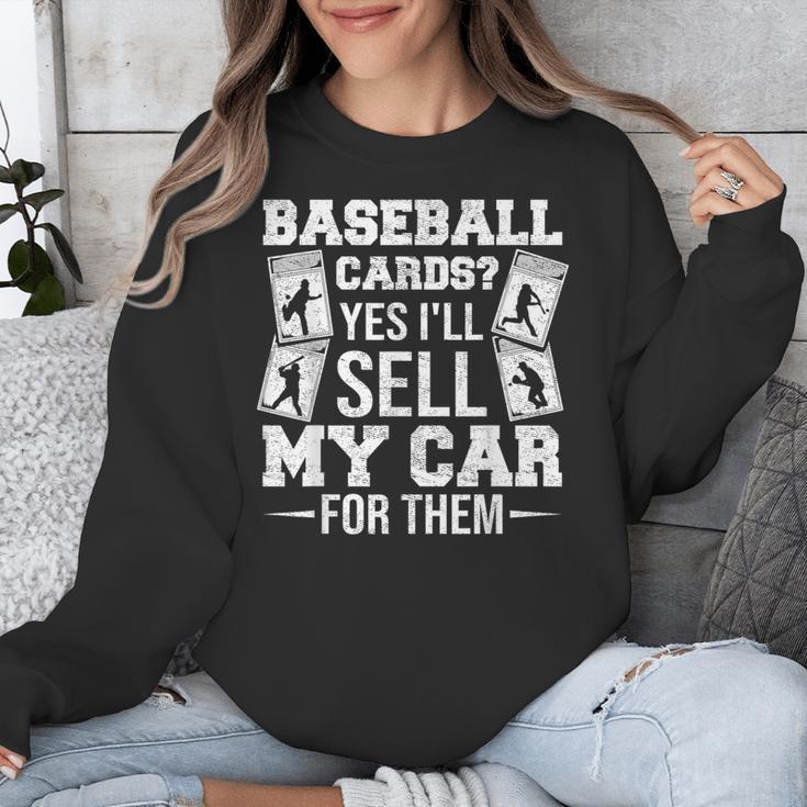 Trading Card Collector Cardboard Baseball Card Collector Unisex Sweatshirt