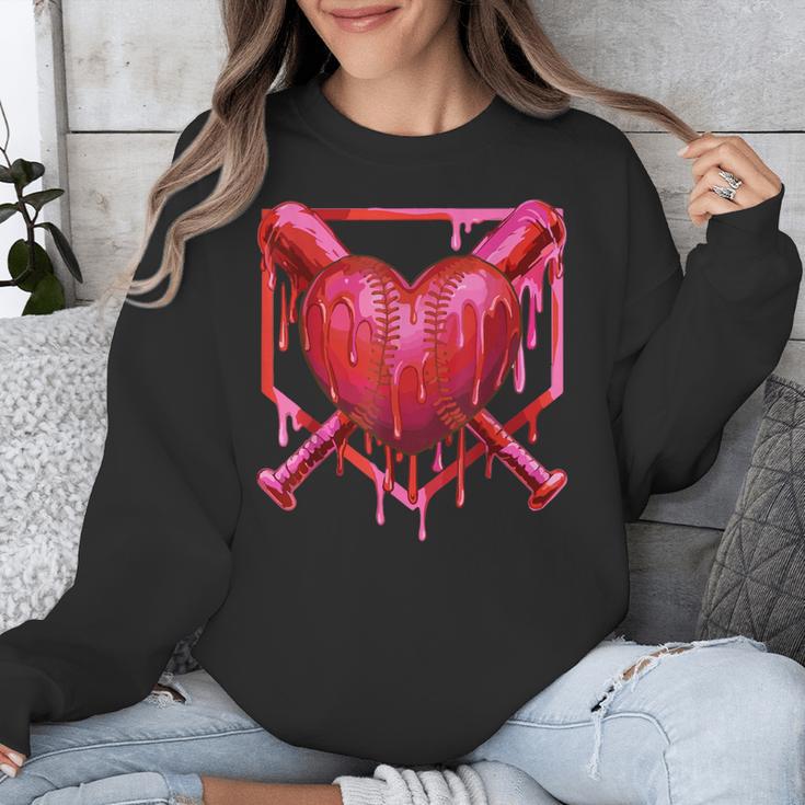 Valentines Day Baseball Red Heart Dab Boys Girls Kids Unisex Sweatshirt Valentines Day Baseball Red Heart Dab Boys Girls Kids Unisex Sweatshirt