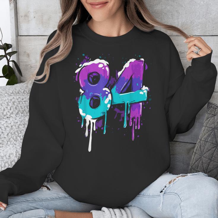 Vintage Baseball 84 Number Unisex Sweatshirt Vintage Baseball 84 Number Unisex Sweatshirt