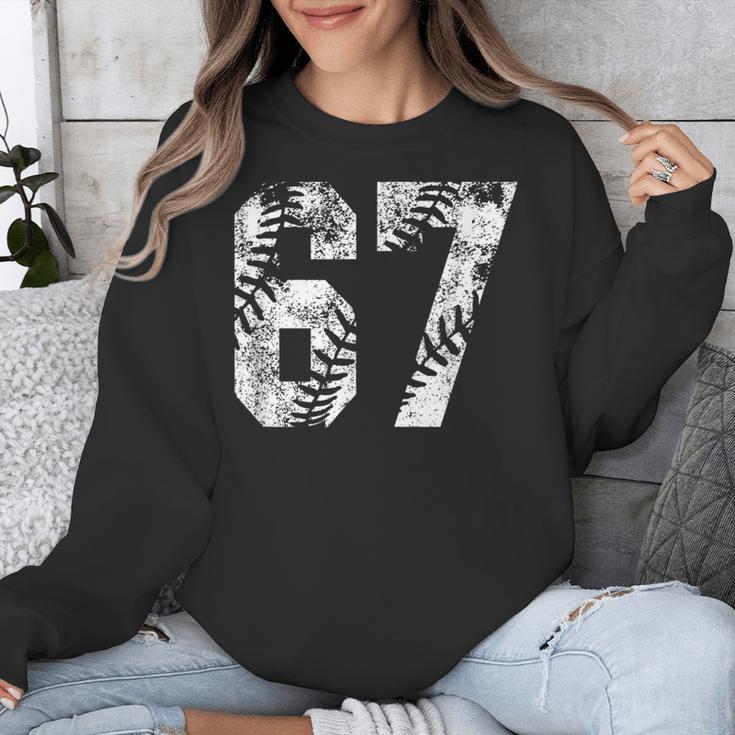 Vintage Baseball Number 67 Jersey Player Uniform Unisex Sweatshirt Vintage Baseball Number 67 Jersey Player Uniform Unisex Sweatshirt
