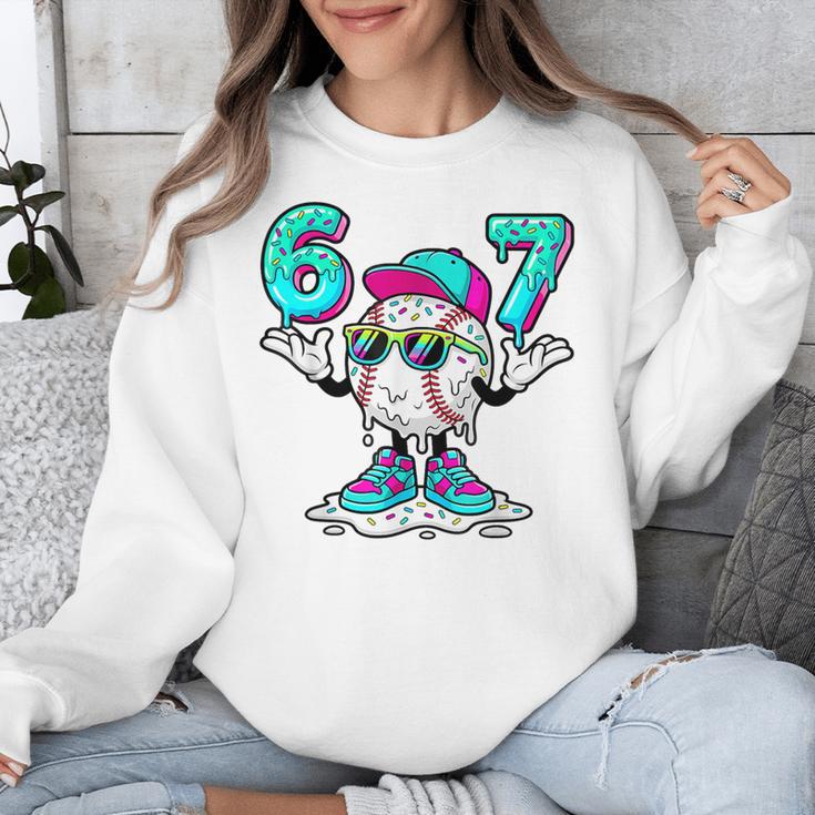 67 Baseball Drip Ice Cream 67 Baseball Men Boy Kids Unisex Sweatshirt 67 Baseball Drip Ice Cream 67 Baseball Men Boy Kids Unisex Sweatshirt