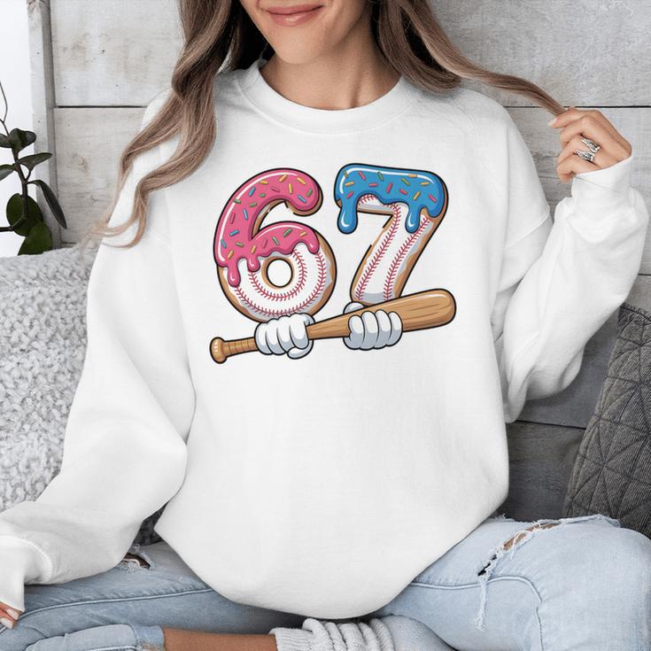 Baseball 67 Kids Ice Cream Drip Six Seven Youth Boys Unisex Sweatshirt Baseball 67 Kids Ice Cream Drip Six Seven Youth Boys Unisex Sweatshirt