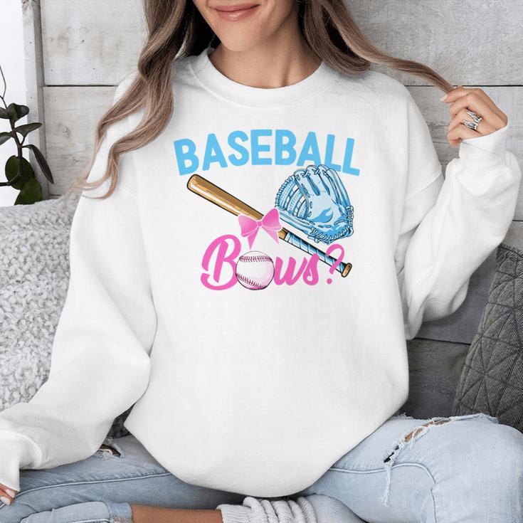 Baseball Or Bows Brother Loves You Gender Reveal Boy Or Girl Unisex Sweatshirt Baseball Or Bows Brother Loves You Gender Reveal Boy Or Girl Unisex Sweatshirt