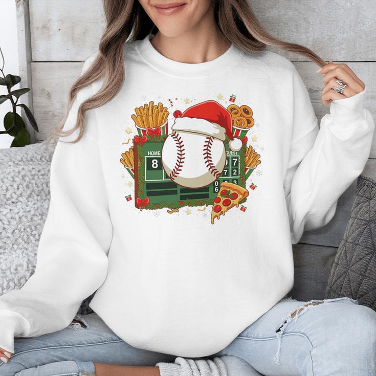 Baseball Christmas Scoreboard Celebration Premium Tri-Blend Unisex Sweatshirt