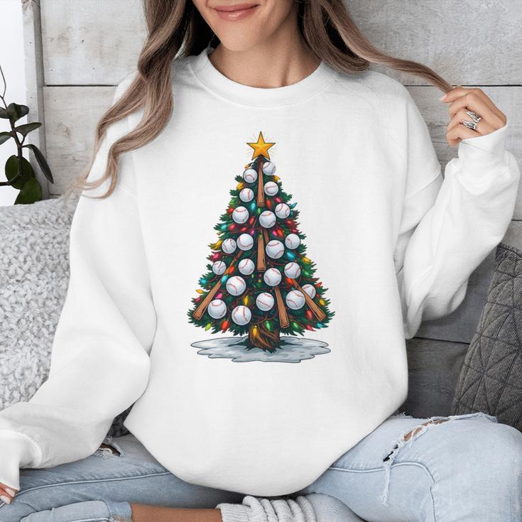 Baseball Christmas Tree Men Boys Youth Santa Sports Unisex Sweatshirt