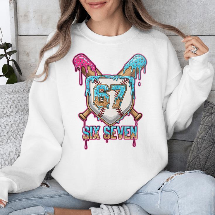 Baseball Drip Number 67 Player 6-7 Six Seven Meme Gen Alpha Unisex Sweatshirt Baseball Drip Number 67 Player 6-7 Six Seven Meme Gen Alpha Unisex Sweatshirt