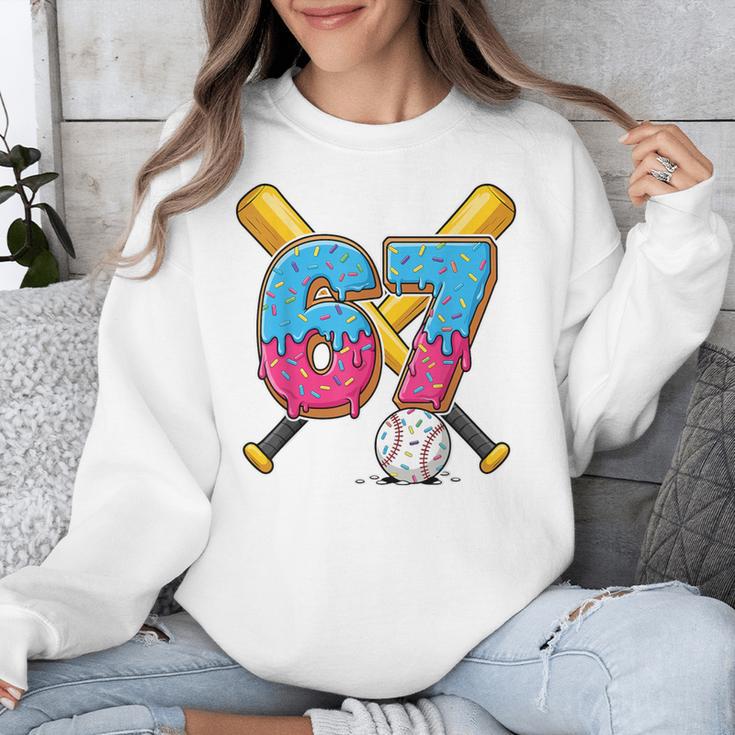 Baseball Drip Number 67 Player 67th Birthday Meme Gen Alpha Unisex Sweatshirt