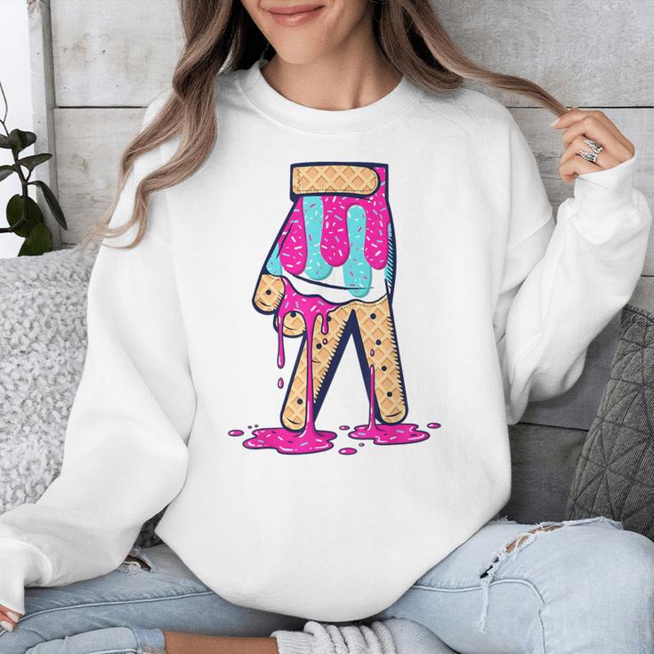 Baseball Ice Cream Drip Boys Glove Sprinkles Baseball Lover Unisex Sweatshirt Baseball Ice Cream Drip Boys Glove Sprinkles Baseball Lover Unisex Sweatshirt
