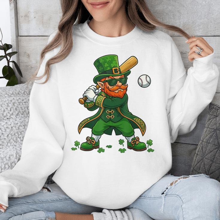 Baseball St Patricks Day Leprechaun Boys Girls Men Women Unisex Sweatshirt