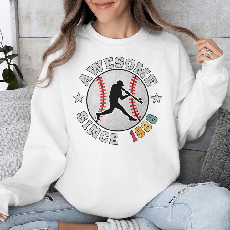 Birthday Baseball Lover 40 Years Old Awesome Since 1986 Premium Tri-Blend Unisex Sweatshirt Birthday Baseball Lover 40 Years Old Awesome Since 1986 Premium Tri-Blend Unisex Sweatshirt