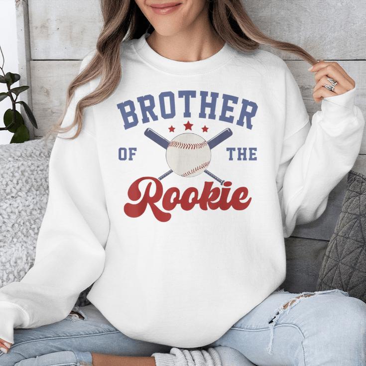 Brother Of Rookie 1st Birthday Baseball Boy Family Matching Unisex Sweatshirt Brother Of Rookie 1st Birthday Baseball Boy Family Matching Unisex Sweatshirt