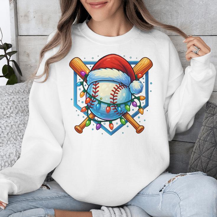 Christmas Baseball Drip For Boys Kids Ice Cream Drip Unisex Sweatshirt