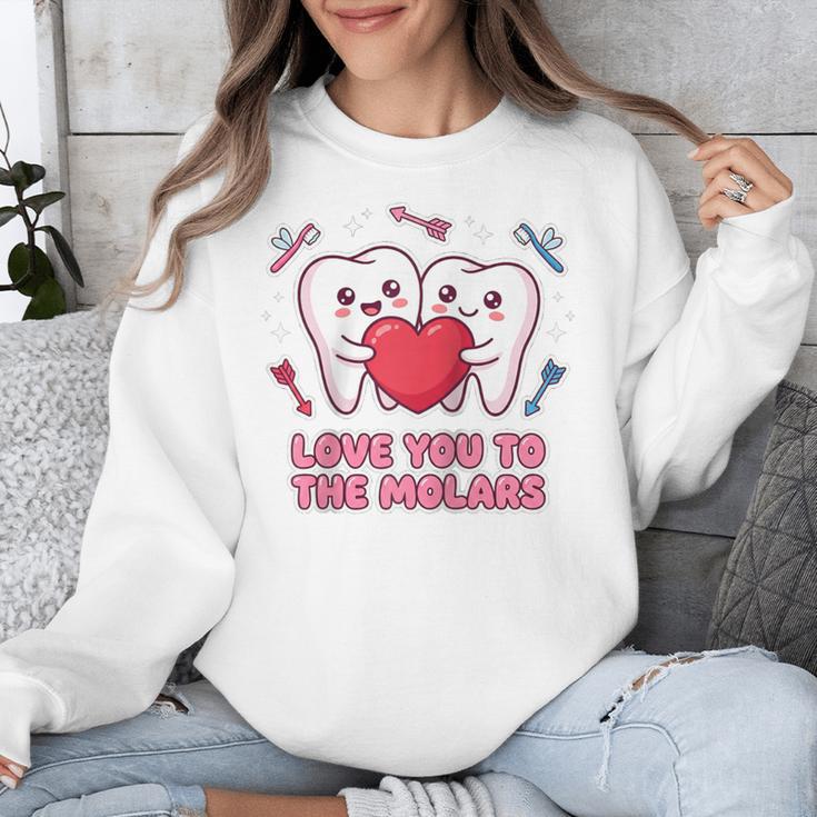 Cute Dentist Valentine Love You To The Molars Teeth Pun Raglan Baseball Tee Unisex Sweatshirt Cute Dentist Valentine Love You To The Molars Teeth Pun Raglan Baseball Tee Unisex Sweatshirt