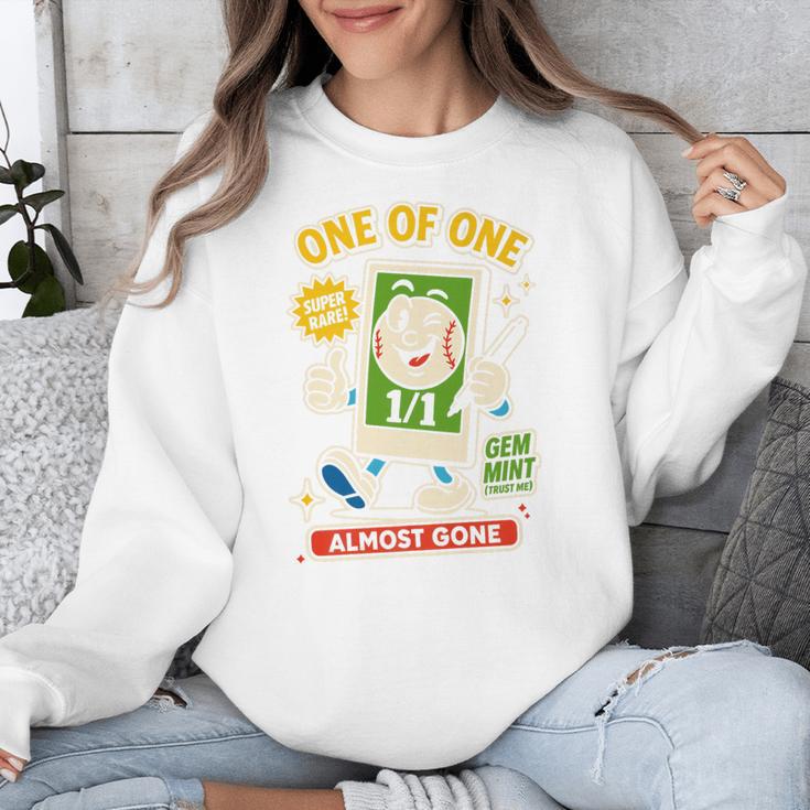 Hobby Trading Card Parody Humor 11 Baseball Cards Collector Premium Unisex Sweatshirt