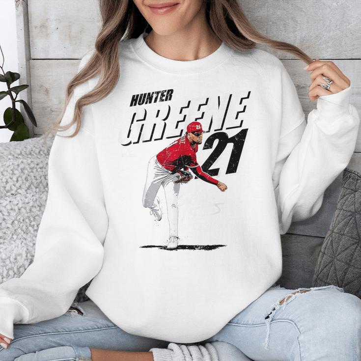 Hunter Greene Cincinnati MLB Baseball Players MLBHGR204M Unisex Sweatshirt Hunter Greene Cincinnati MLB Baseball Players MLBHGR204M Unisex Sweatshirt