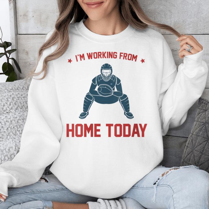 I'm Working From Home Today Baseball Lover Men Women Unisex Sweatshirt I'm Working From Home Today Baseball Lover Men Women Unisex Sweatshirt