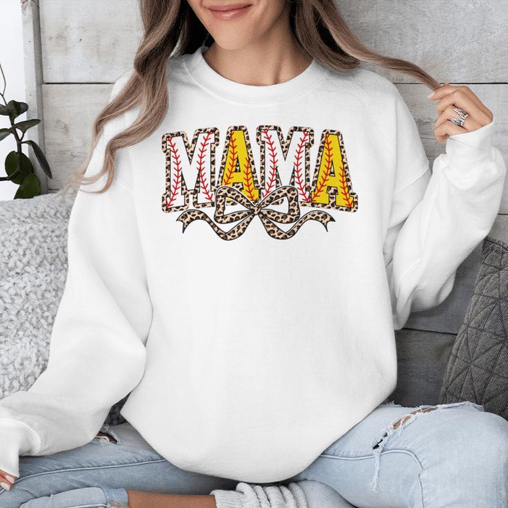 Leopard Baseball Softball Mama Bow Softball Baseball Mom Unisex Sweatshirt Leopard Baseball Softball Mama Bow Softball Baseball Mom Unisex Sweatshirt