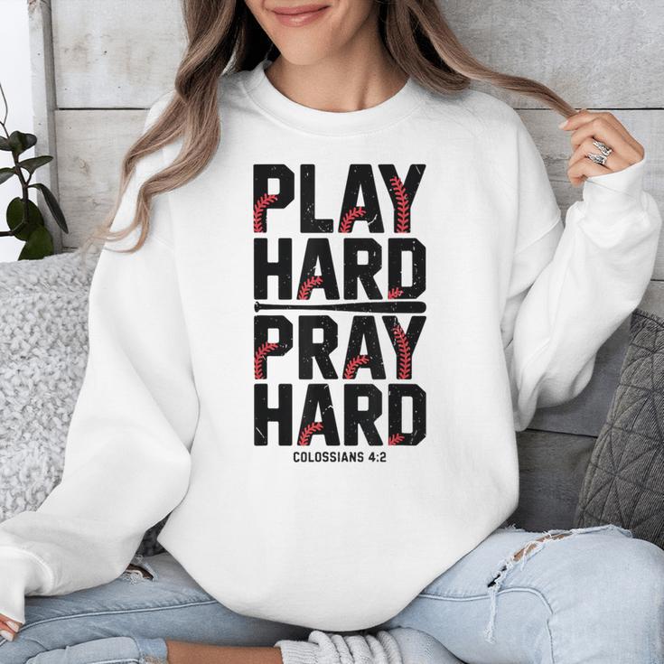 Play Hard Pray Hard Youth Boy Christian Baseball Jesus Unisex Sweatshirt Play Hard Pray Hard Youth Boy Christian Baseball Jesus Unisex Sweatshirt