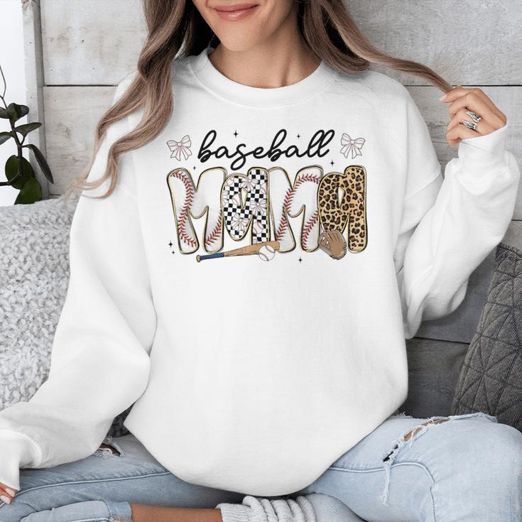 Preppy Baseball Mama Coquette Bow Game Day Mom Mother Unisex Sweatshirt Preppy Baseball Mama Coquette Bow Game Day Mom Mother Unisex Sweatshirt