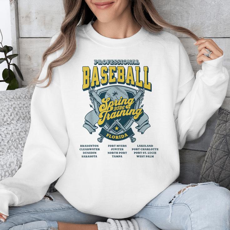 Professional Baseball Spring Training 2026 Florida Cities Unisex Sweatshirt Professional Baseball Spring Training 2026 Florida Cities Unisex Sweatshirt