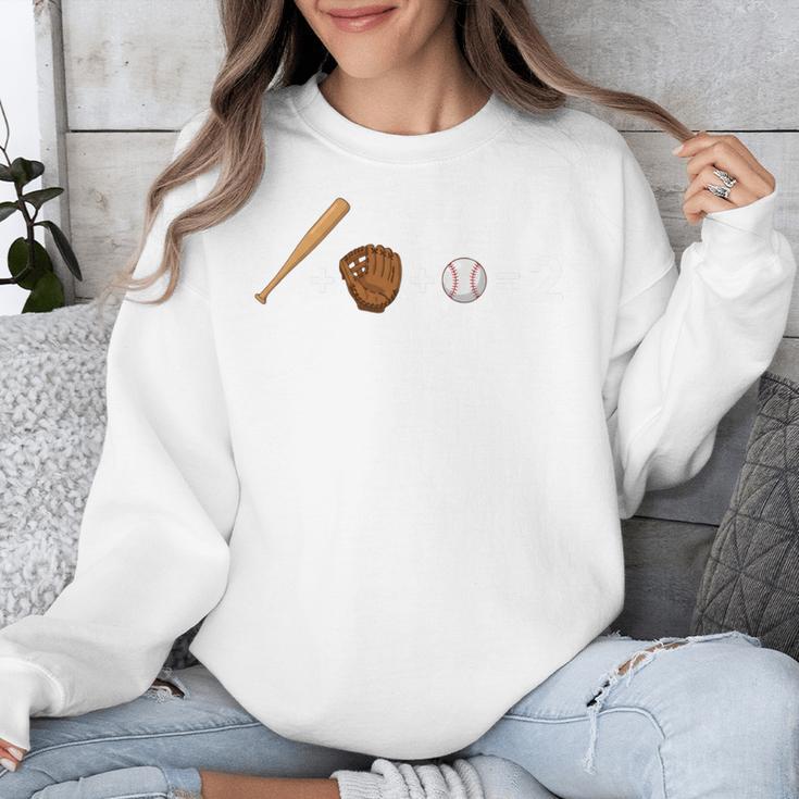 Sports Math Equation Baseball Bat Ball Glove Graphic Teacher Unisex Sweatshirt Sports Math Equation Baseball Bat Ball Glove Graphic Teacher Unisex Sweatshirt